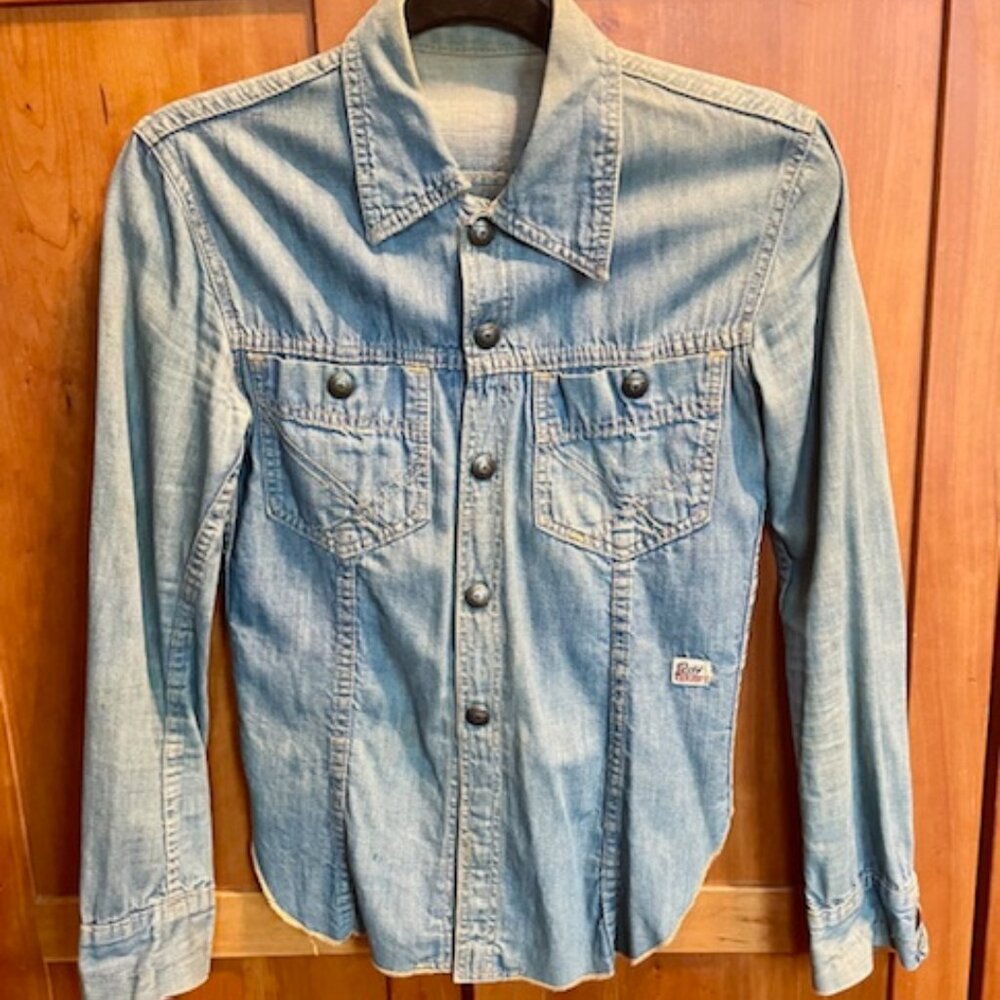 Roy Roger's Denim Vintage Snap Button Shirt size s
